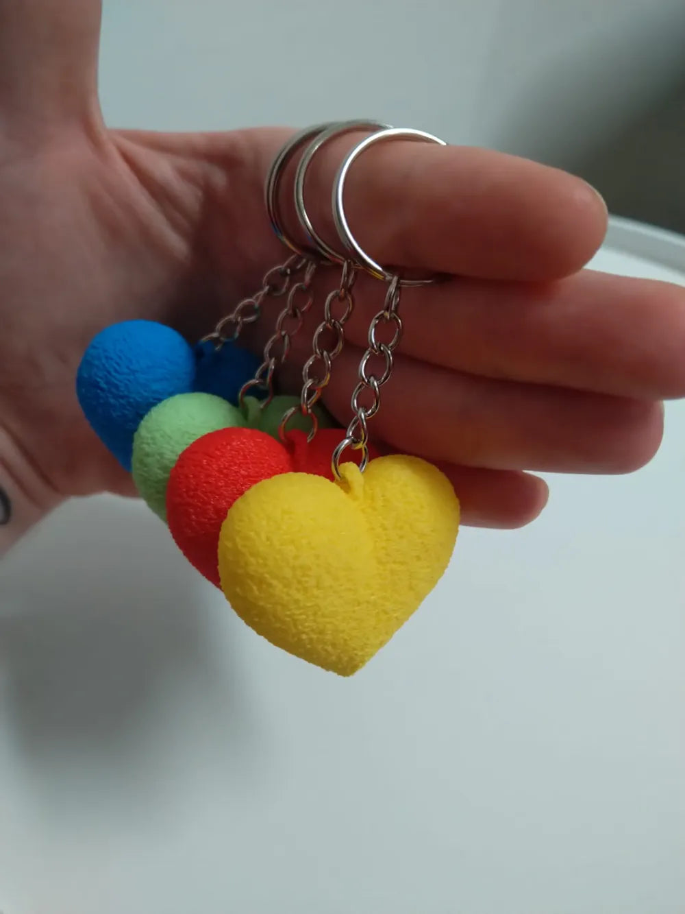 Valentine's Day heart keychain