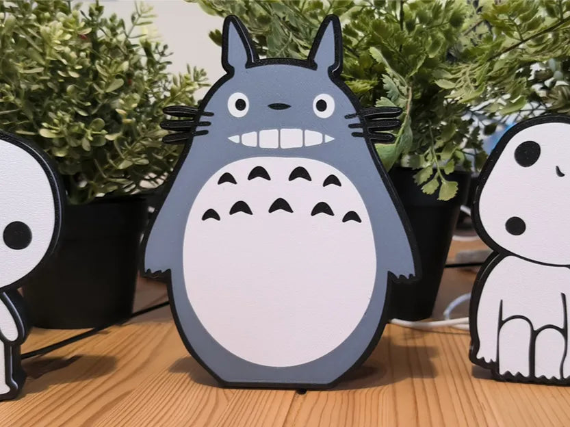 Totoro Lightbox Lamp – Studio Ghibli Forest Spirit LED Light