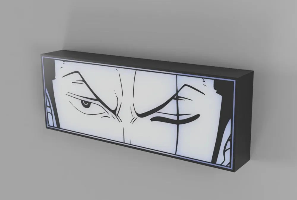 Zoro LED Anime Lamp – One Piece Swordsman Room Decor