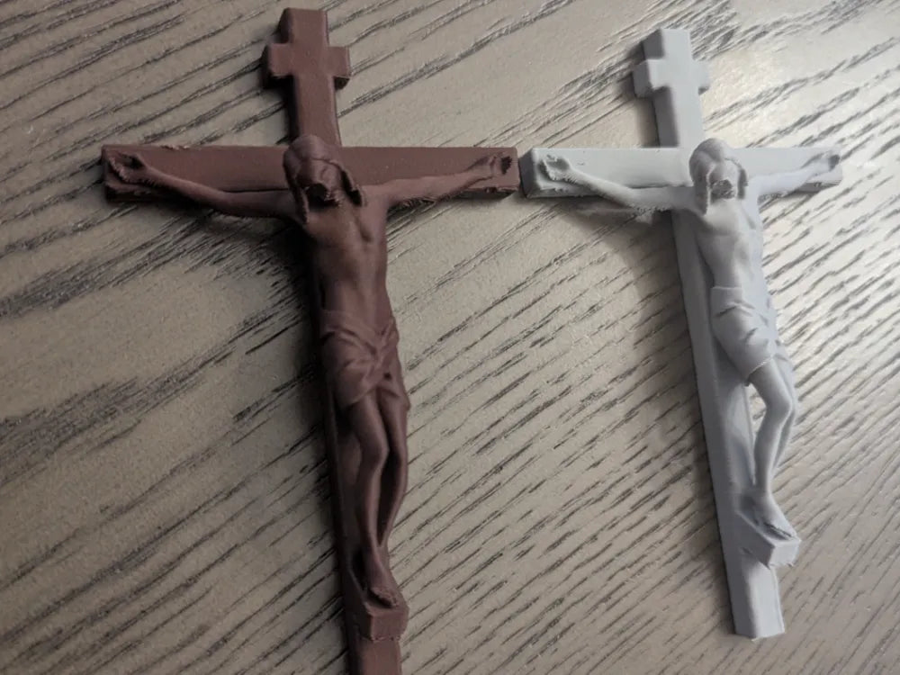 Jesus on the Cross – 3D Printed Christian Wall Sculpture