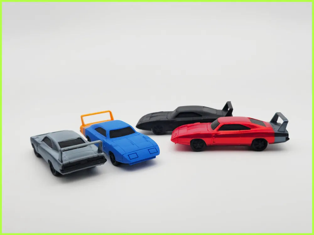 Classic Dodge Charger Daytona Scale Model – 3D Printed Muscle Car Collectible