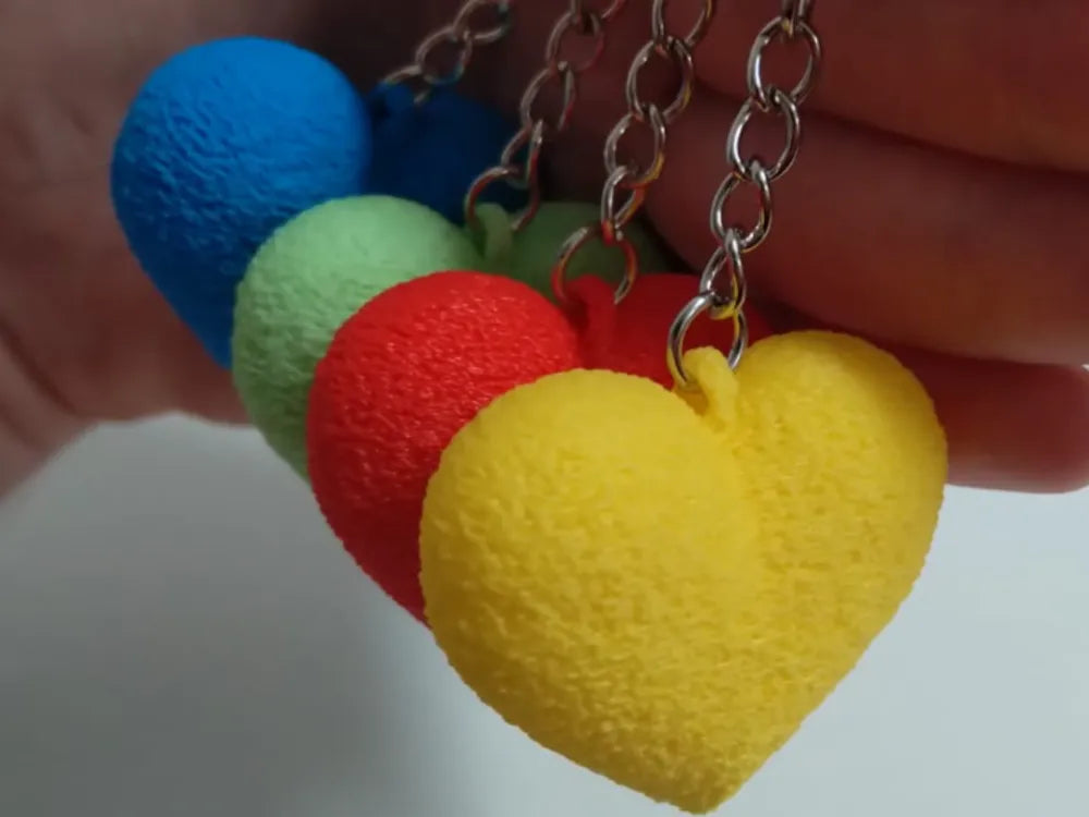 Valentine's Day heart keychain
