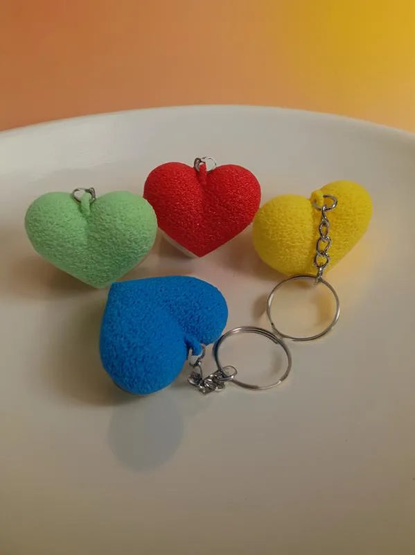 Valentine's Day heart keychain