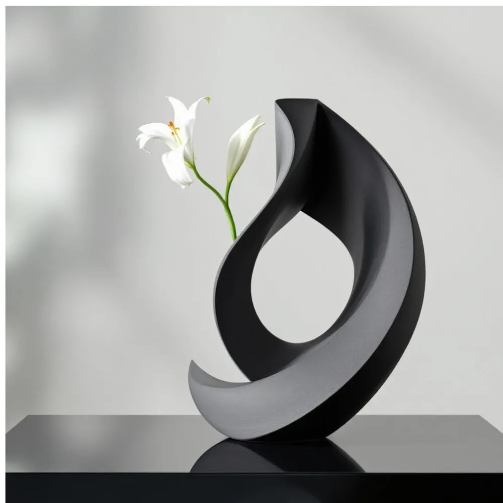 Unique Home Decor Vase – 3D Printed Distinctive Statement Flower Vase