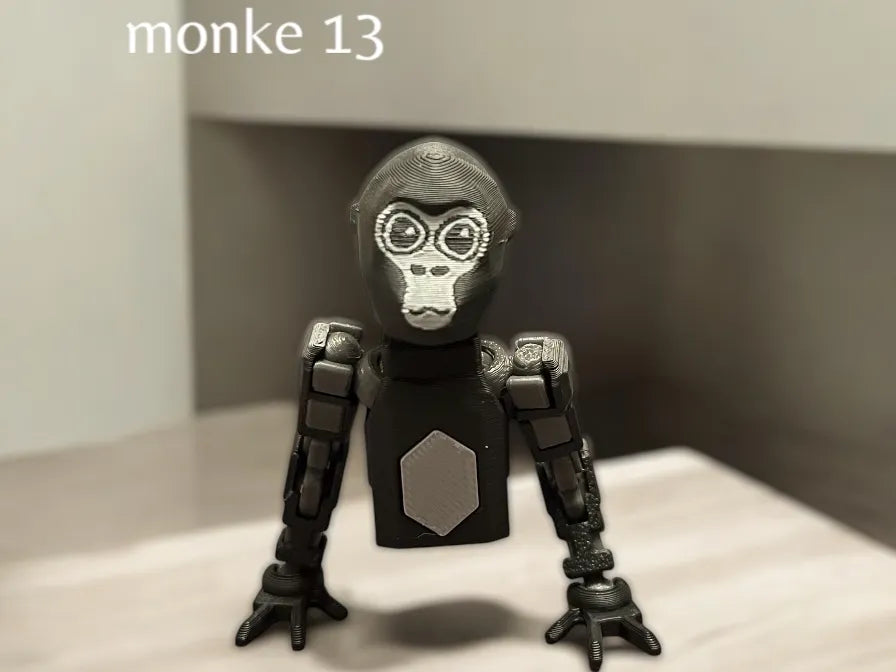 Monke 13 Gorilla Tag Dummy Figurine – 3D Printed VR Gaming Collectible
