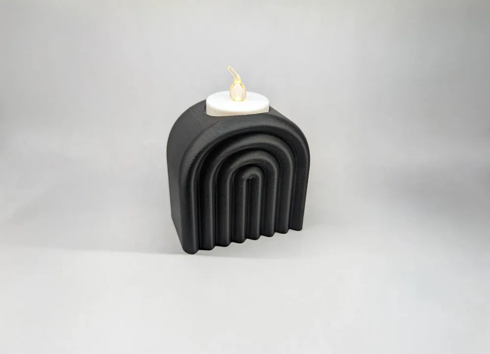 Modern Tea Light Candle Holder – 3D Printed Elegant Mood Lighting