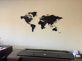 World Map Wall Decor Detailed – 3D Printed Large Format Map Sculpture