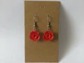 3D Rose Earrings