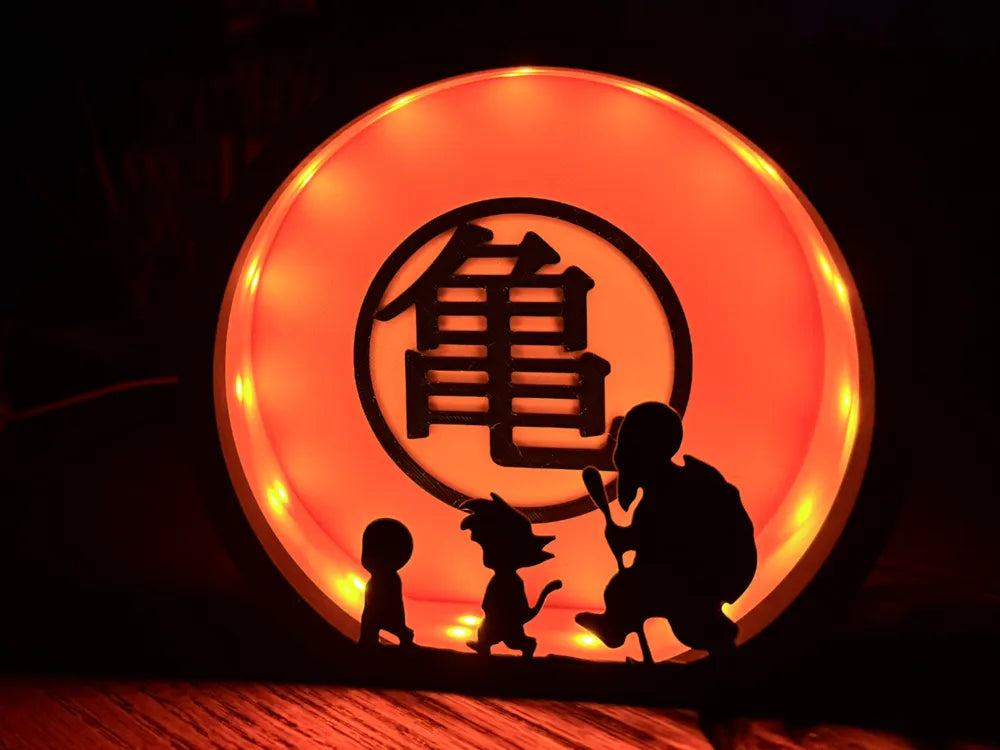 Goku Krilin Master Roshi Night Lamp – Dragon Ball Z Trio Light