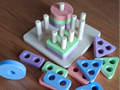 Geometric Stacking Pegboard – 3D Printed Open-Ended Play Toy for Kids