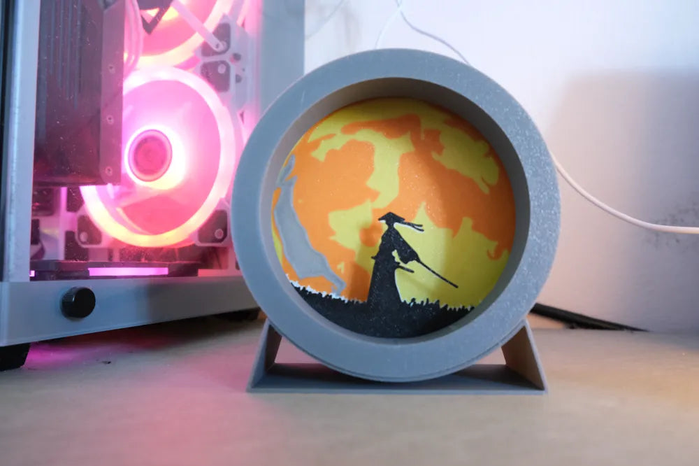 Samurai Multilayer Lamp – 3D Printed Japanese Warrior Light