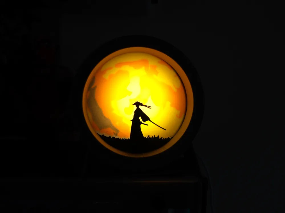 Samurai Multilayer Lamp – 3D Printed Japanese Warrior Light