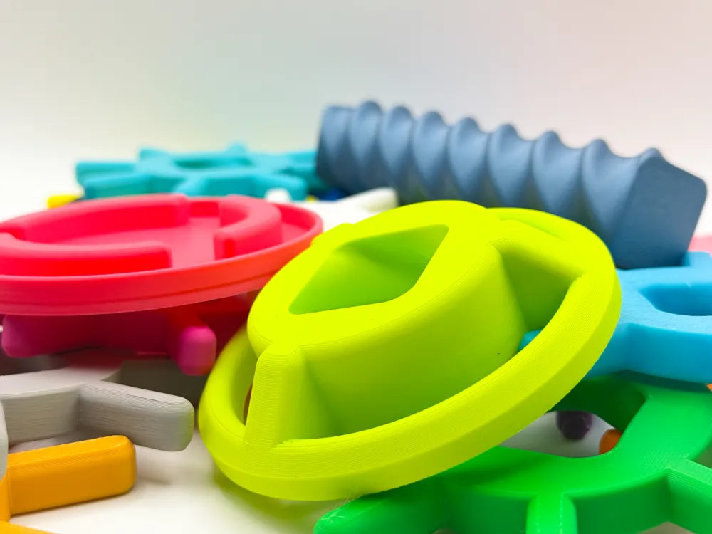 Swirl Tower Stacking Toy – 3D Printed Sensory Spin and Stack for Kids