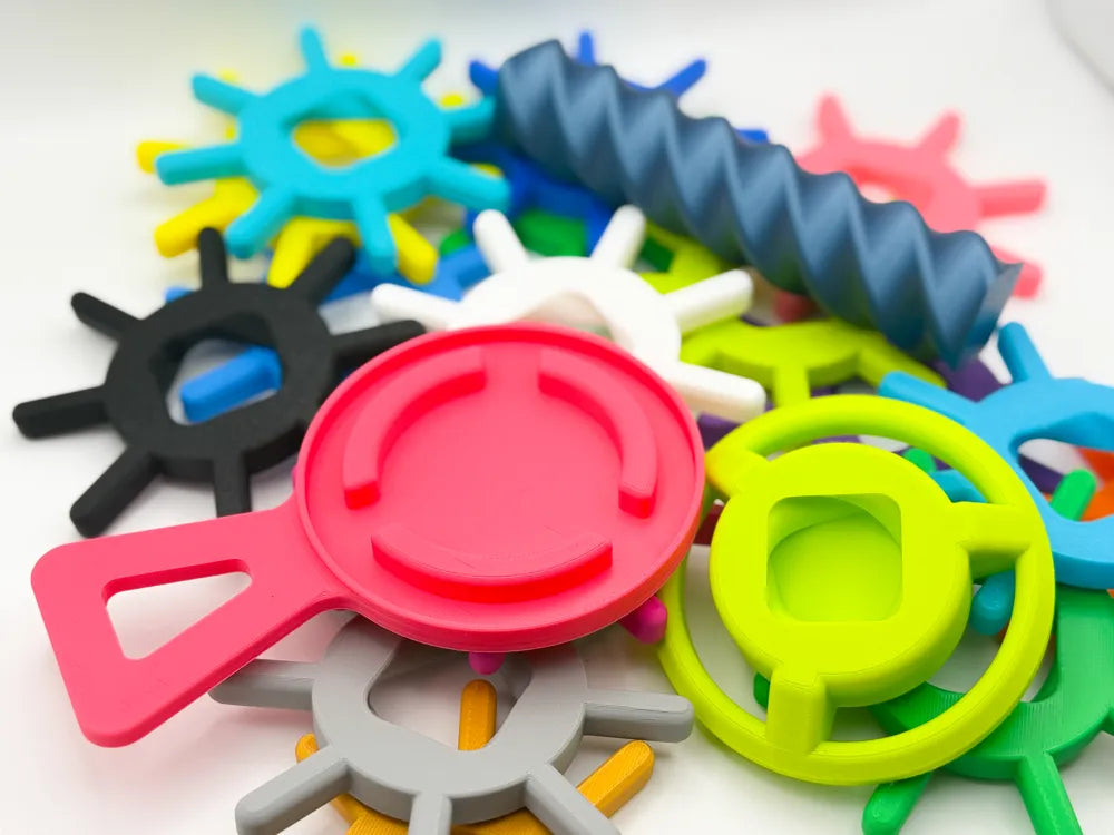 Swirl Tower Stacking Toy – 3D Printed Sensory Spin and Stack for Kids