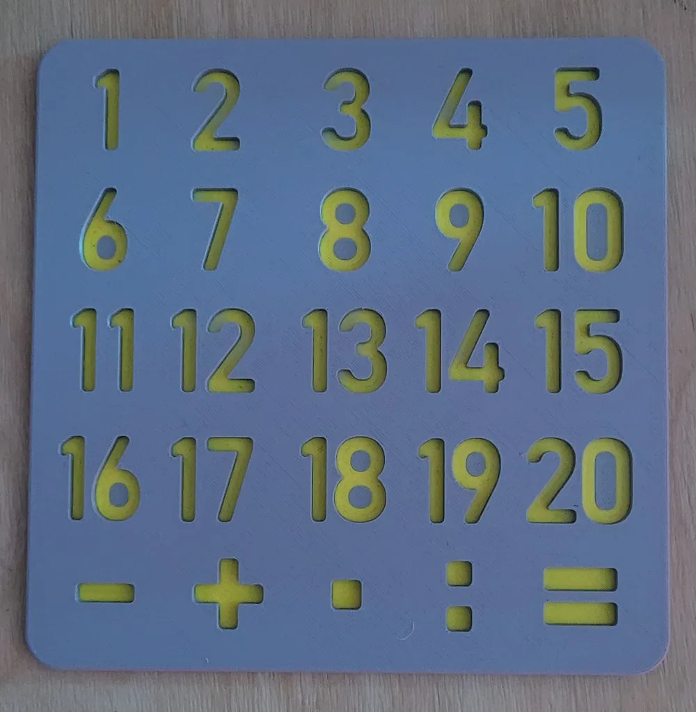 Number Calculation Puzzle – 3D Printed Arithmetic Learning Toy for Kids