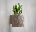 Arc Textured Wall Planter - Art Deco