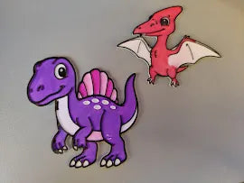 Dinosaurs Themed Colouring Set Vol 2 – 3D Printed 4 More Dinos for Kids