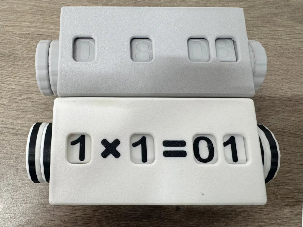 Multiplication Flash Card Flip Calendar – 3D Printed Math Toy for Kids