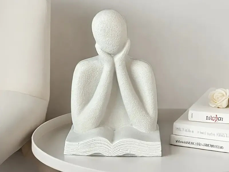 Stylish Book Decor Statue – 3D Printed Literary Home Figurine