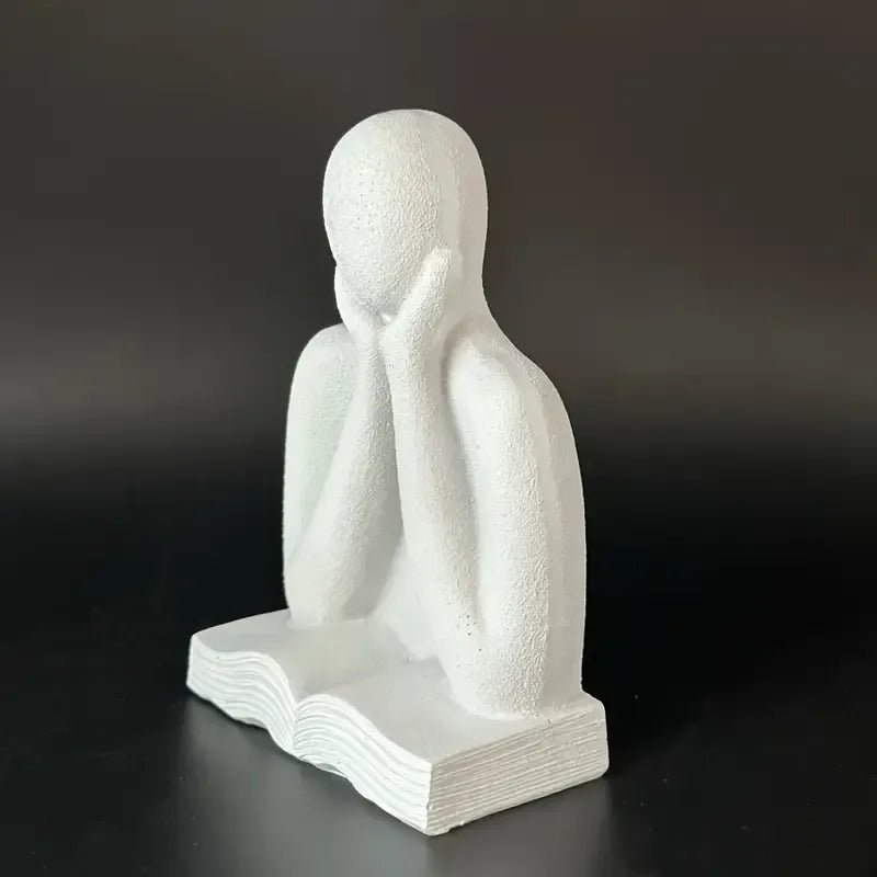 Stylish Book Decor Statue – 3D Printed Literary Home Figurine