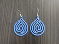 Ocean Spiral Earrings – 3D Printed Coastal Wave Jewellery