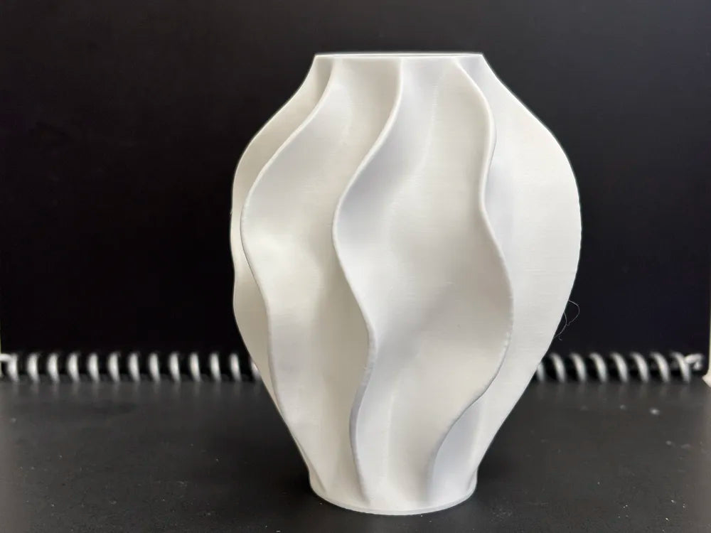 The Waves Vase Organic Elegance – 3D Printed Fluid Wave Flower Vase