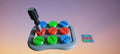 Colourful Play Panel Busy Board – 3D Printed Activity Toy for Kids