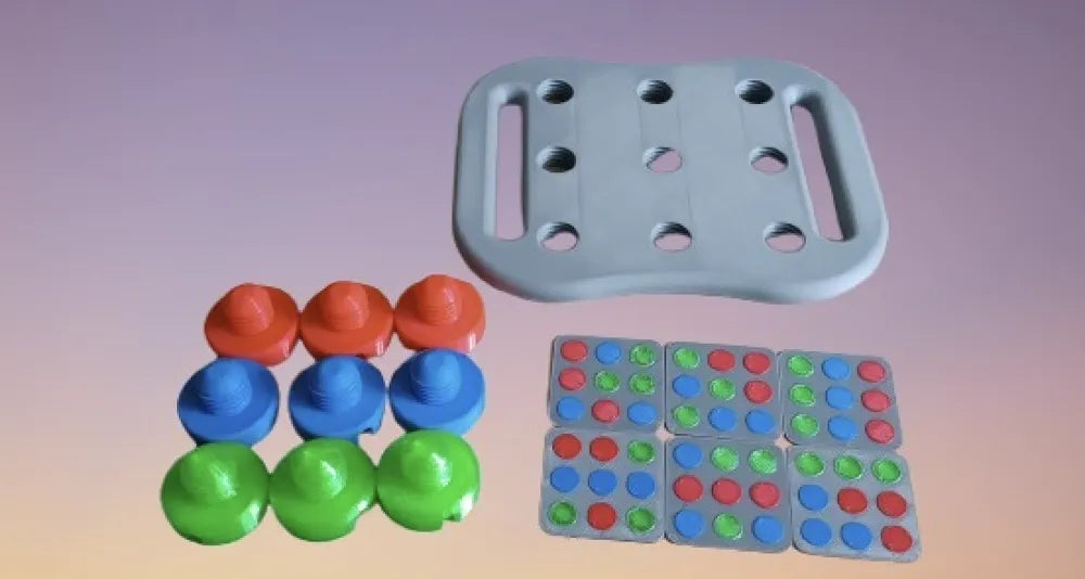 Colourful Play Panel Busy Board – 3D Printed Activity Toy for Kids