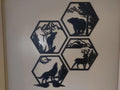 Hexagon Wall Art Geometric – 3D Printed Bold Geometric Wall Sculpture