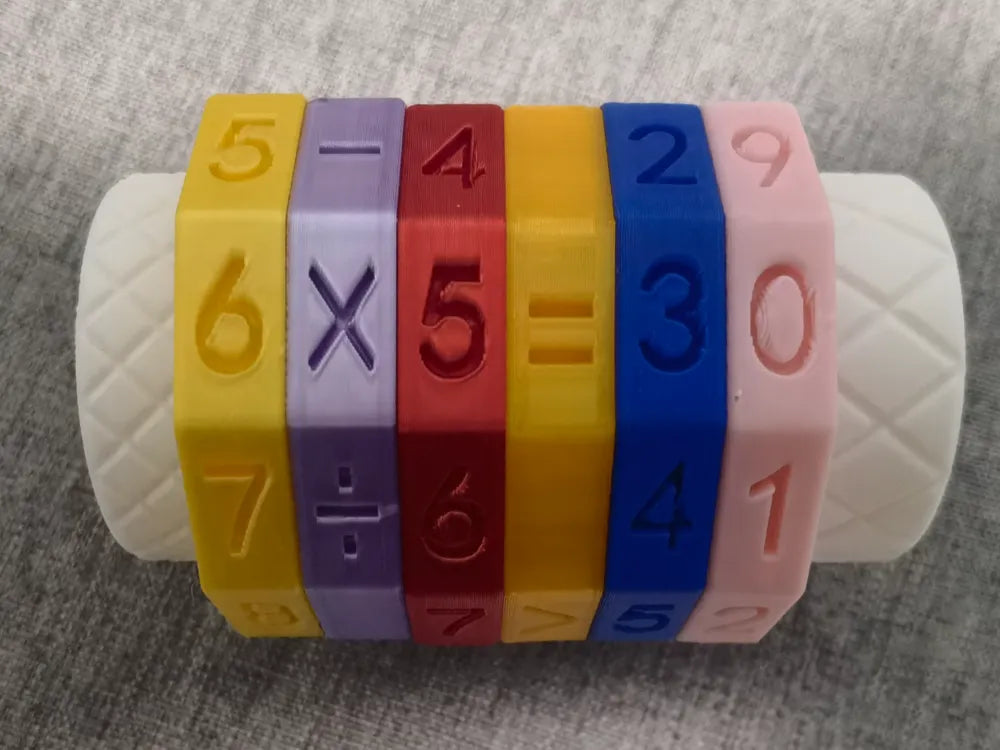 Educational Rotating Number Toy – 3D Printed Montessori for Kids