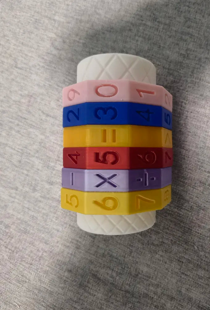 Educational Rotating Number Toy – 3D Printed Montessori for Kids