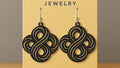 Infinite Node of Love Earrings – 3D Printed Infinity Knot Jewellery