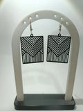 Chevron Arc Earrings – 3D Printed Dynamic Angular Jewellery