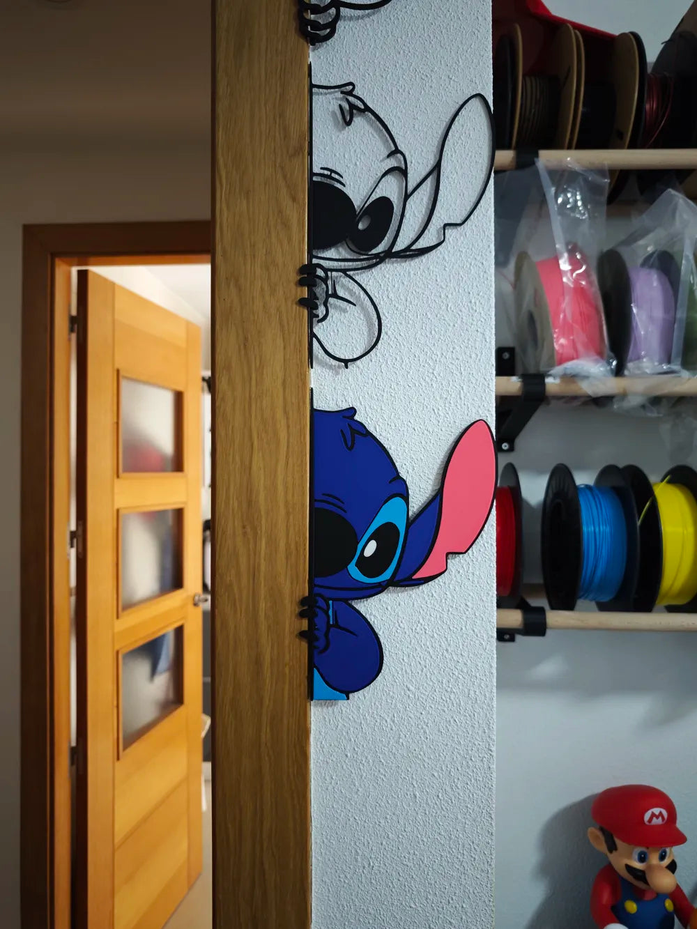Stitch Wall Art and Door Art Large – 3D Printed Disney Stitch Room Decor