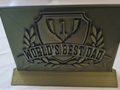 Father's Day Plaque World's Best Dad – 3D Printed Premium Dad Award