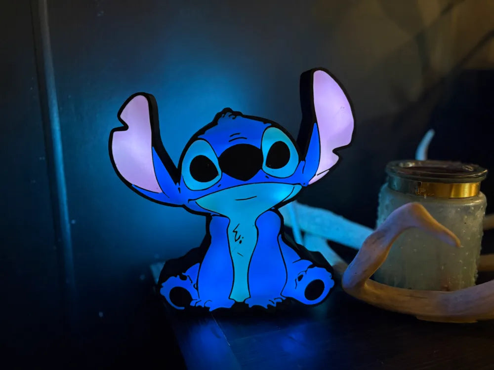 Stitch LED Lightbox – Lilo and Stitch Ohana Room Decor