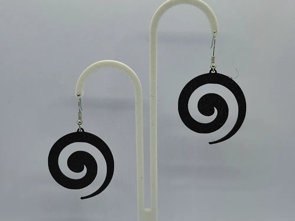 Spiral Earrings Vol 2 – 3D Printed Contemporary Modern Jewellery