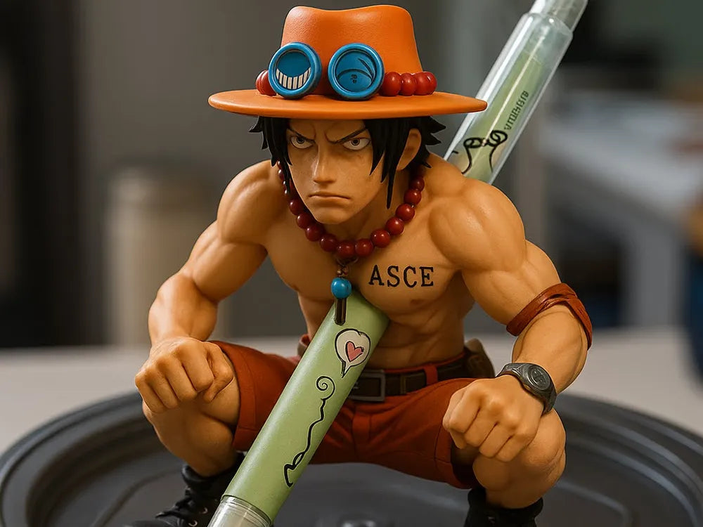 Ace Fire Fist Pen Holder – One Piece Anime Desk Organiser