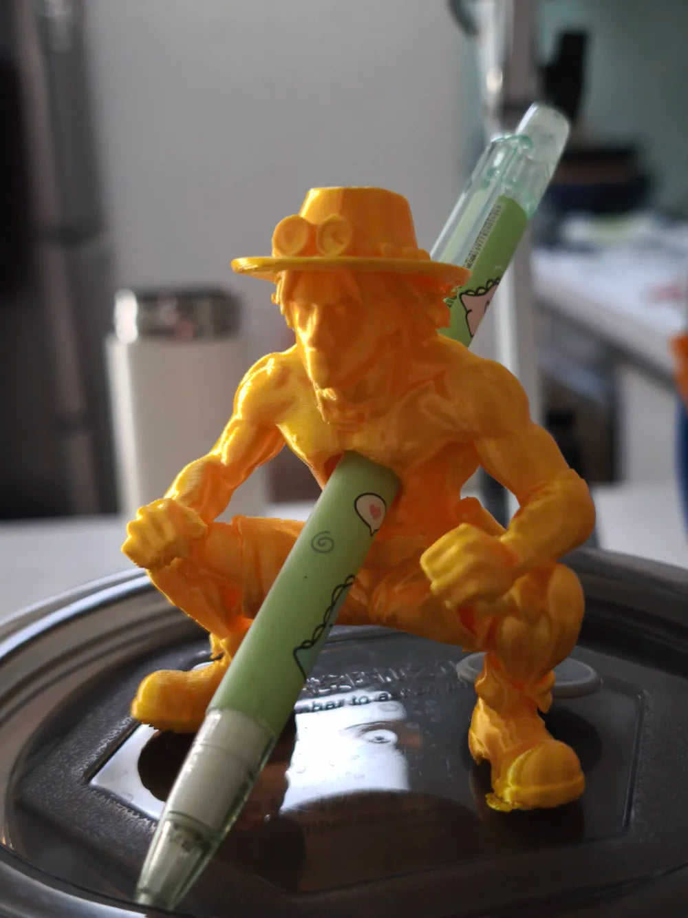 Ace Fire Fist Pen Holder – One Piece Anime Desk Organiser