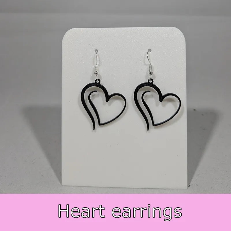 Heart Earrings – 3D Printed Classic Romantic Jewellery