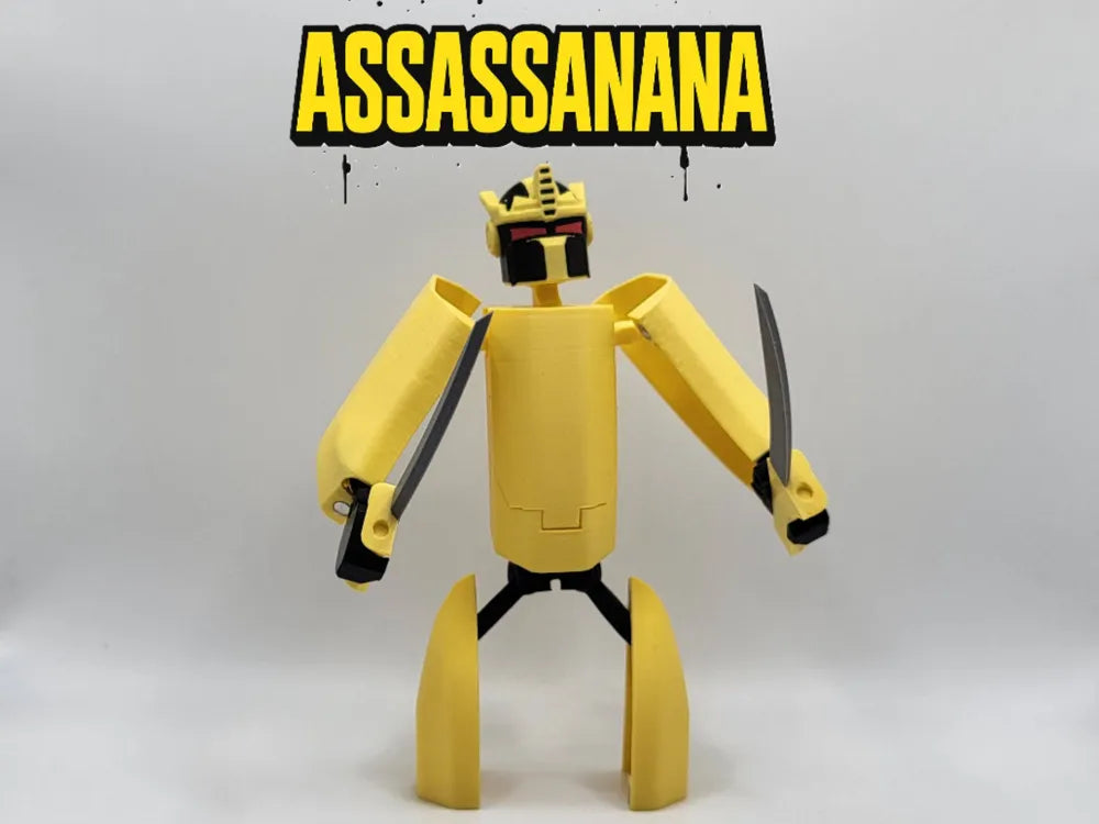 G1 Docobot Assassanana – 3D Printed Robot Banana Collectible Figurine