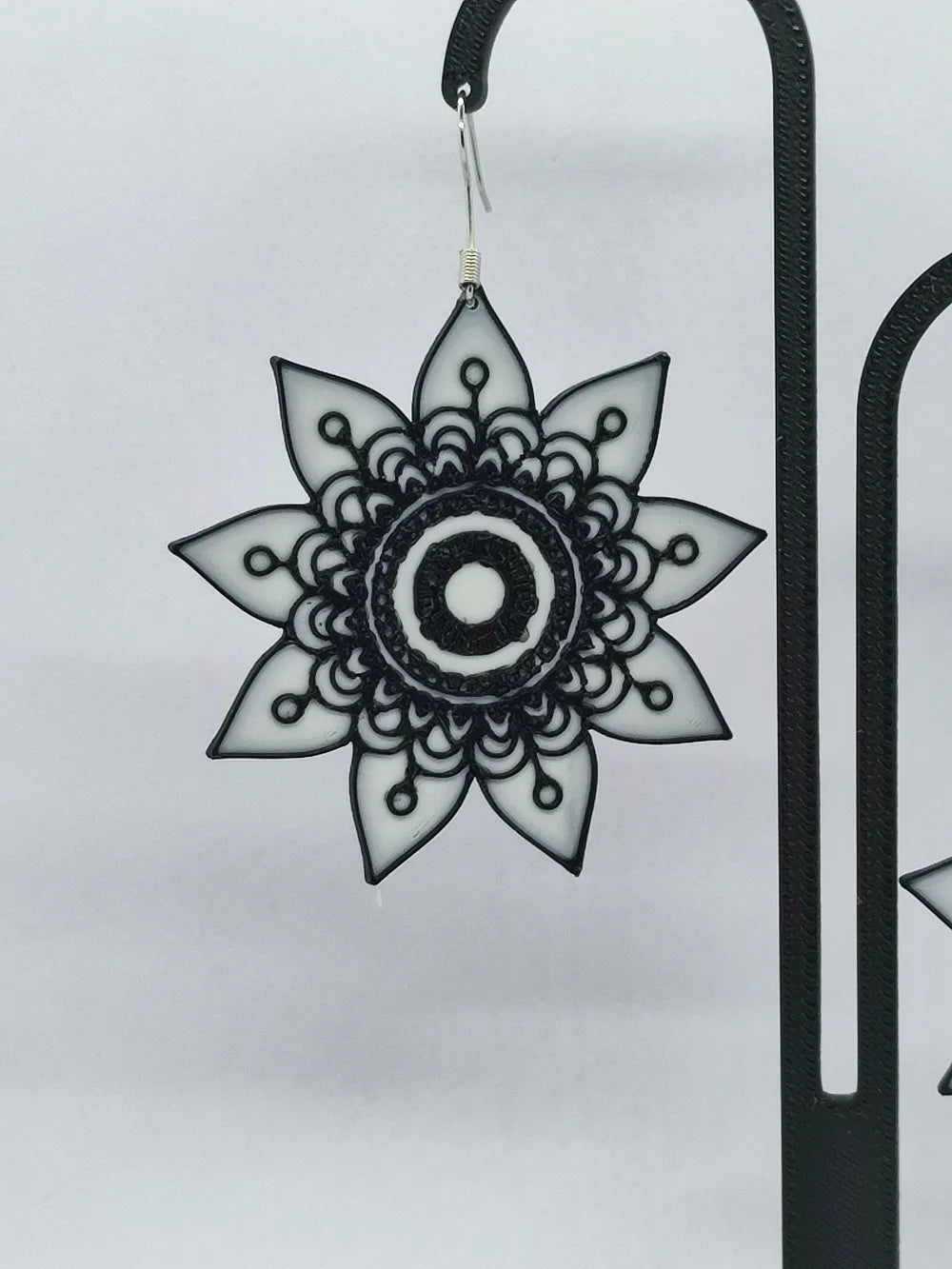 Hindu Night Celestial Earrings – 3D Printed Sacred Geometry Jewellery