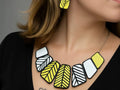 Geometric Pendant and Earring Set – 3D Printed Matching Jewellery Set