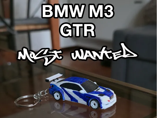 BMW M3 GTR Most Wanted Keychain
