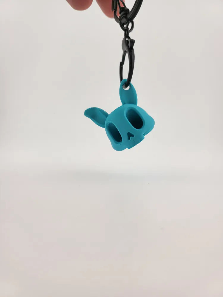 Bunny Skull Keychain skull kawaii charm