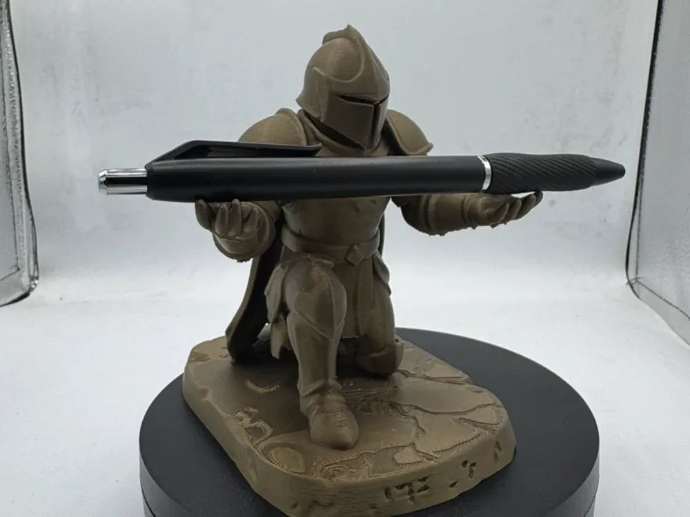 Kneeling Knight Pen Holder