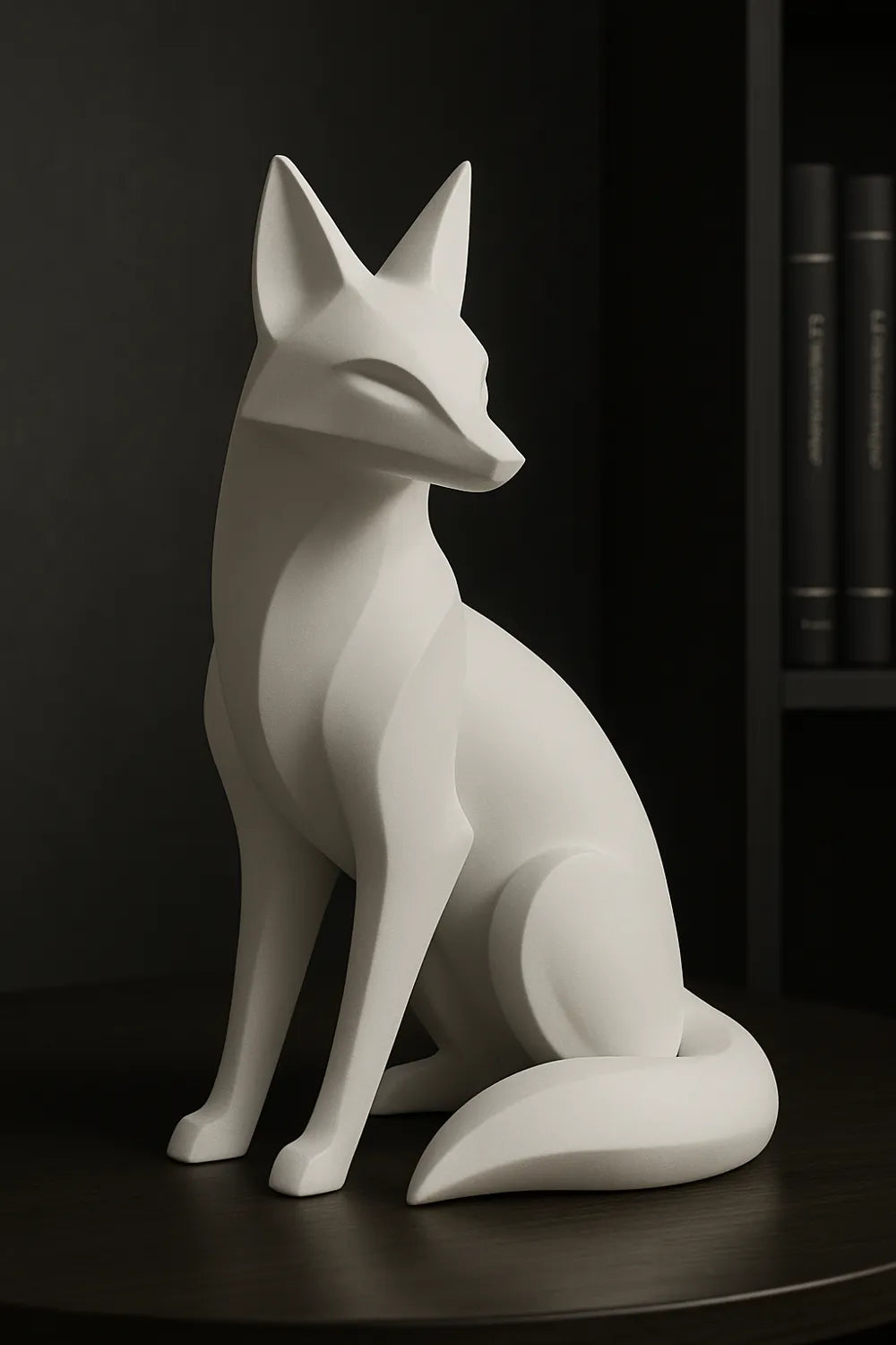 Fox Sculpture Home Decor – 3D Printed Clever Woodland Figurine