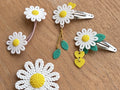 Woven Daisy Hair Accessory – 3D Printed Floral Boho Hair Clip