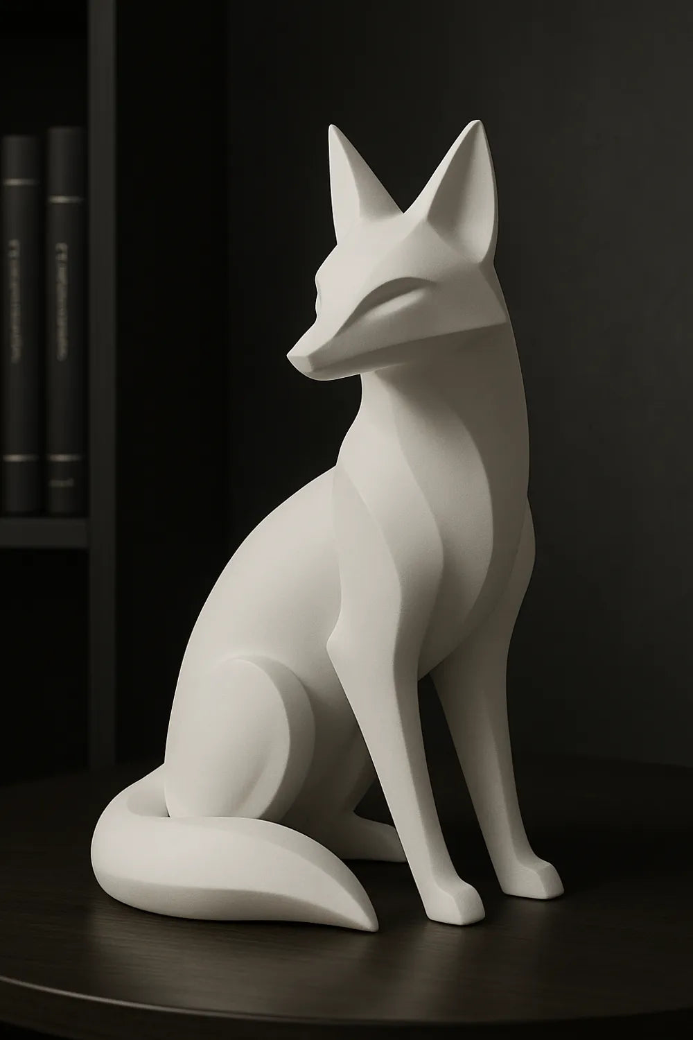 Fox Sculpture Home Decor – 3D Printed Clever Woodland Figurine
