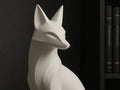 Fox Sculpture Home Decor – 3D Printed Clever Woodland Figurine